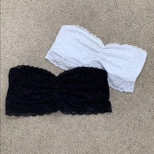 Aerie Strapless Lace Bralettes